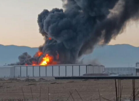 Türkiyədə fabrikdə güclü yanğın baş verib