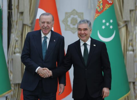 Ərdoğan Aşqabadda Berdiməhəmmədovla görüşdü