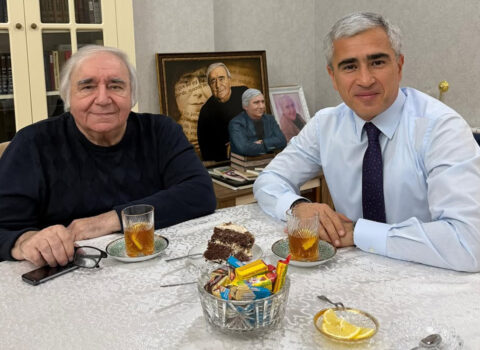 Anar Ələkbərov Ramiz Rövşəni evində ziyarət etdi – Foto