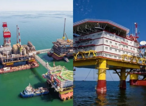 Ukrayna Xəzər dənizindəki Rusiya neft platformasına yenidən zərbə endirdi