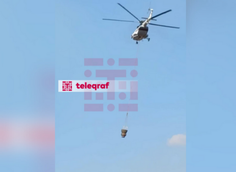 Laçın və Kəlbəcərdə yanğın: 2 helikopter cəlb olundu – FOTOLAR