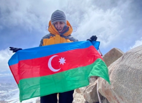 Alpinistimiz bu zirvəni fəth etdi – FOTOLAR