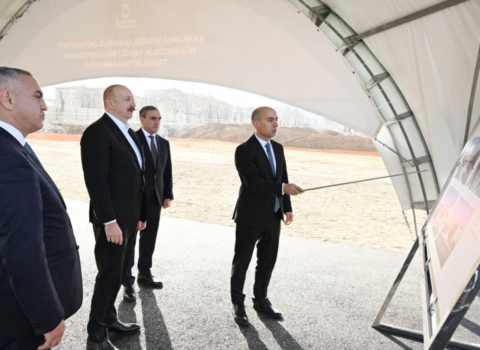 Prezident Qarabağ Universitetinin Mühəndislik fakültəsinin binasının təməlini qoydu