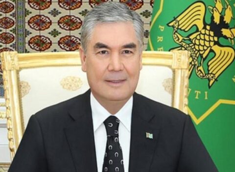Qurbanqulu Berdiməhəmmədov İlham Əliyevi təbrik edib