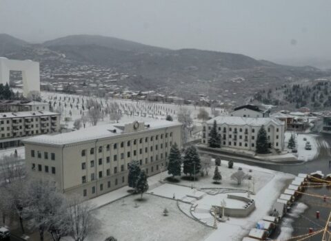 Xankəndinə ilk qar yağdı