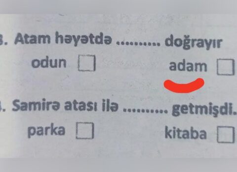 Bu sual həqiqətən məktəblilərə verilib? – Rəsmi açıqlama