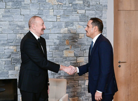 Prezident Qətərin Baş naziri və xarici işlər naziri ilə görüşdü – Fotolar