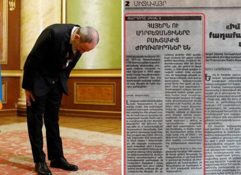 Paşinyan: 20 Yanvar şəhidlərinin xatirəsini anıram – FOTO