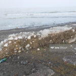 Xəzər geri çəkildi, nəhəng beton bünövrələr üzə çıxdı – FOTO