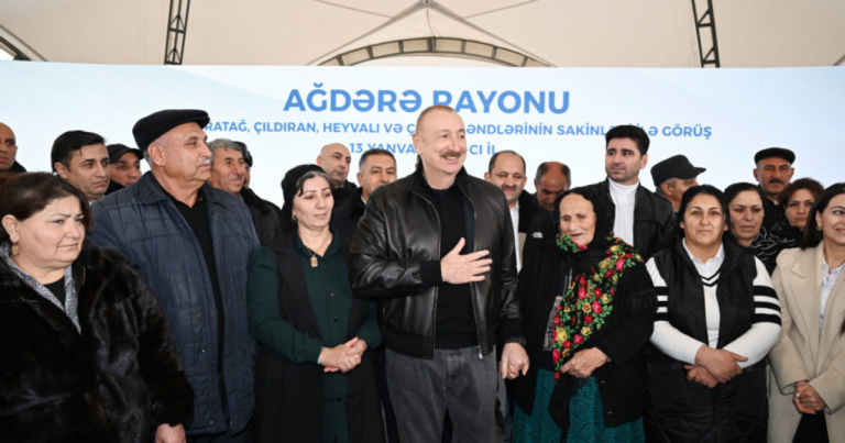 Prezident Ağdərə sakinləri ilə görüşündən paylaşım etdi Prezident Ağdərə sakinləri ilə görüşündən paylaşım etdi