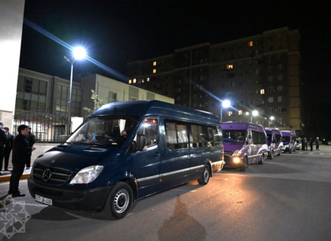 İlk köç karvanı Xankəndi şəhərinə çatdı