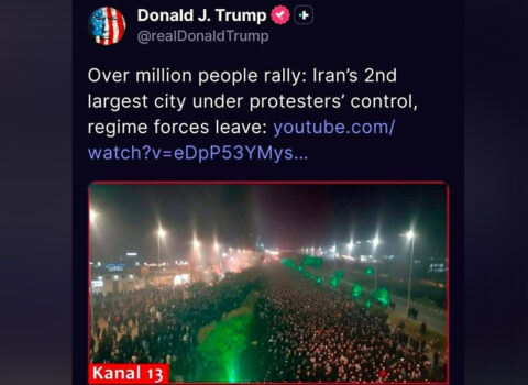 Tramp Azərbaycanın xəbər kanalından video paylaşdı