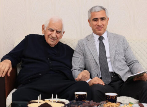 Anar Ələkbərov 95 yaşlı Nəriman Həsənzadəni ziyarət etdi – Fotolar