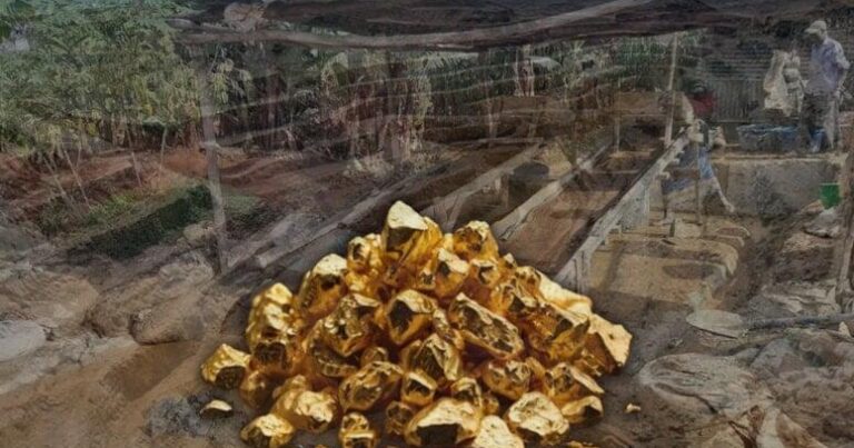 Nəhəng qızıl ehtiyatı tapıldı: Yerli xalq hər gün xam qızıl çıxarır Nəhəng qızıl ehtiyatı tapıldı: Yerli xalq hər gün xam qızıl çıxarır