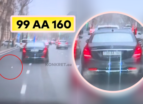 TƏCİLİ: AA seriyalı bahalı avtomobillə ictimai qaydanı BELƏ POZDU – VİDEO