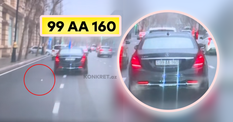 TƏCİLİ: AA seriyalı bahalı avtomobillə ictimai qaydanı BELƏ POZDU – VİDEO