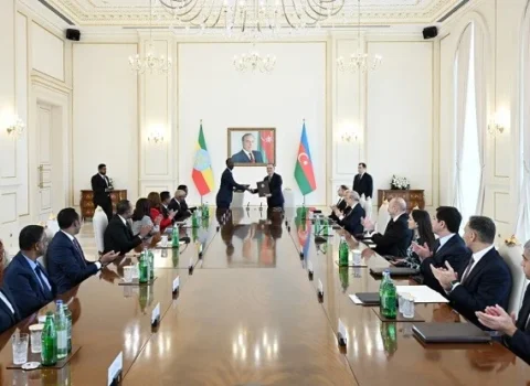 Efiopiya ilə bir sıra sənədlər imzalandı – Foto