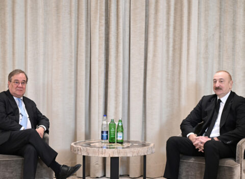 Prezident Münxendə görüş keçirdi – Fotolar