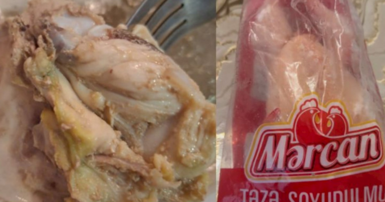 “Mərcan” broyler toyuğu bişərkən qəribə rəng aldı – VİDEO