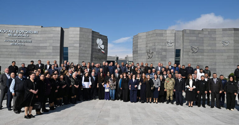 Prezident İlham Əliyev və xanımı Xocalıda – FOTOLAR