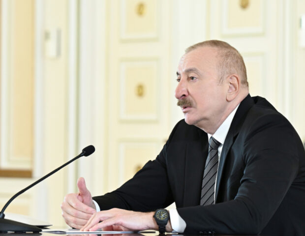 “İlk dəfədir ki, bu tədbirdə sülhü əldə etmiş dövlət başçısı kimi iştirak edirəm”