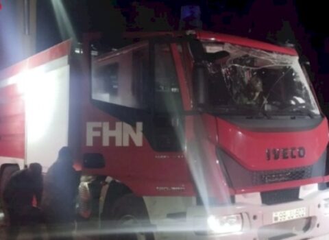 Ağstafada üç mərtəbəli fərdi ev yandı