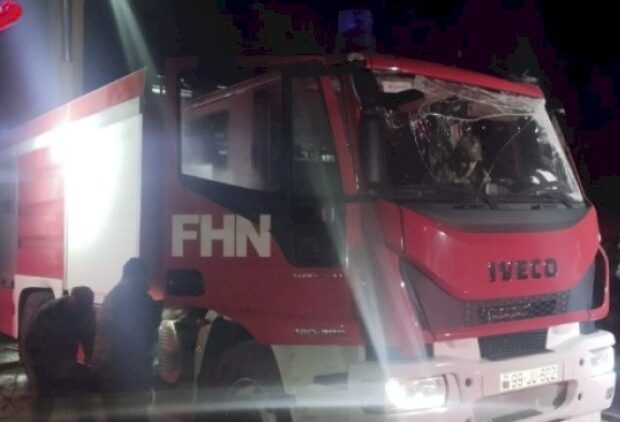 Ağstafada üç mərtəbəli fərdi ev yandı