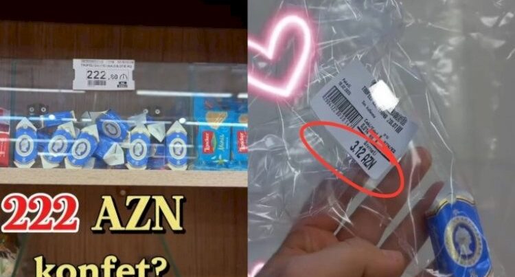 Bakıda kilosu 222 manata satılan konfet müzakirə yaratdı – VİDEO