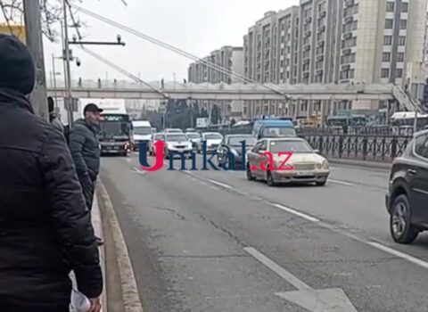 Bu yolda avtobus zolağı ləğv edildi – VİDEO