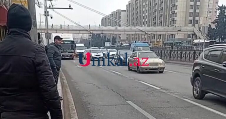 Bu yolda avtobus zolağı ləğv edildi – VİDEO