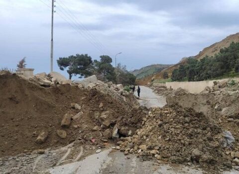 Astarada torpaq sürüşməsi: ərazidəki çayın məcrası dəyişdirilir