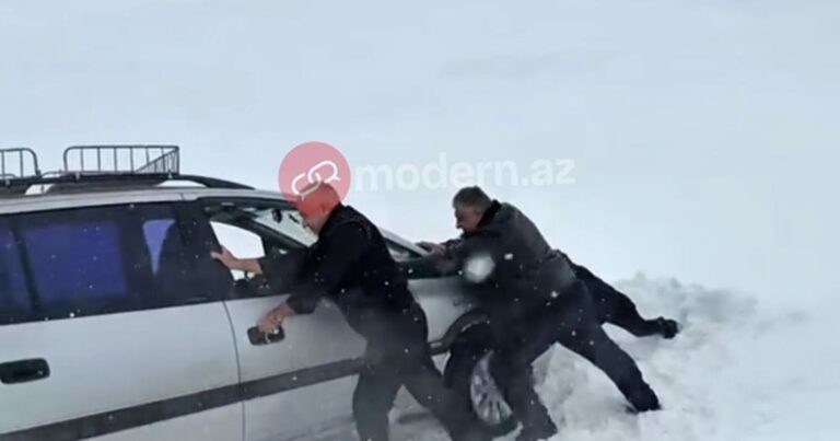 Həmyerlimiz Ermənistanda qadınla uşağı xilas etdi – VİDEO