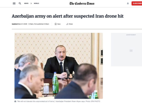 Prezidentin İranın hücumu haqda fikirləri dünya mediasında – Fotolar