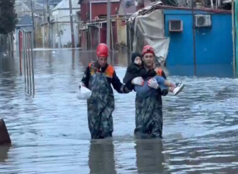 FHN su basmış ərazilərdən 766 nəfəri təxliyə edib – VİDEO