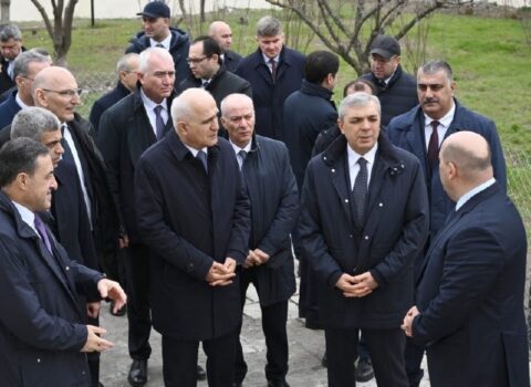 Rəsmilər Xocavənddə təmir olunmuş fərdi evdə – Foto