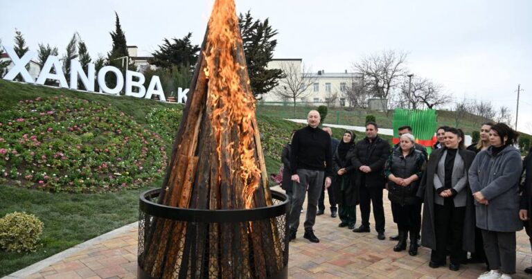 İlham Əliyev və xanımı Xocavənddədir