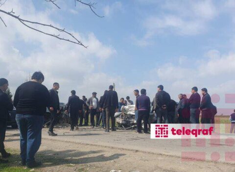Ağcabədidə ağır qəza: 1 ölü, 1 yaralı – Foto