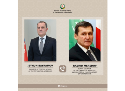 Ceyhun Bayramovla Türkmənistan XİN rəhbəri arasında telefon danışığı olub