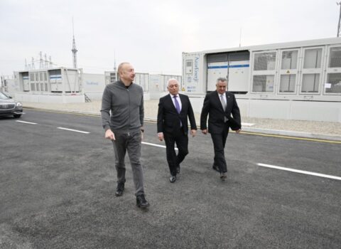 Prezident İlham Əliyev “Abşeron” Batareya Enerji Saxlanc Mərkəzinin açılışında iştirak edib