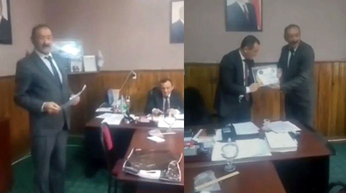 Gədəbəydə “fəxri diplom” alan məmurdan açıqlama: “Özümə nifrət elədim” – VİDEO
