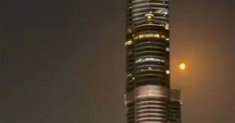 “Burc Xəlifə” yaxınlığında PUA belə vuruldu – VİDEO