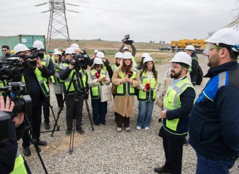 Tullantı sutəmizləyici qurğunun və kollektorun tikinti ərazisinə mediatur təşkil olundu – FOTO+VİDEO