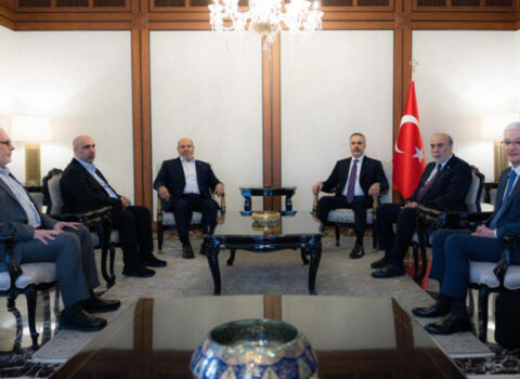 Hakan Fidan HƏMAS nümayəndə heyəti ilə görüşdü