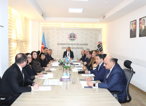 Vəkillər Kollegiyası Rəyasət Heyətinin növbəti iclası keçirilib
