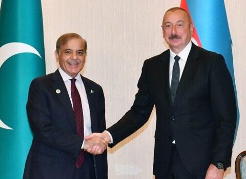 İlham Əliyev Şahbaz Şəriflə danışdı