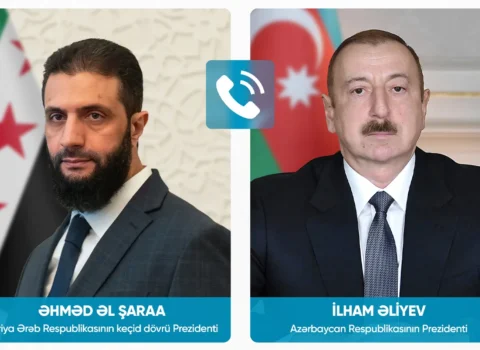 Azərbaycan və Suriya prezidentləri Yaxın Şərqdəki gərginliyi müzakirə ediblər