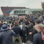 Cənubi Koreyada yük maşını etirazçıları vurub: Ölən və xəsarət alanlar var