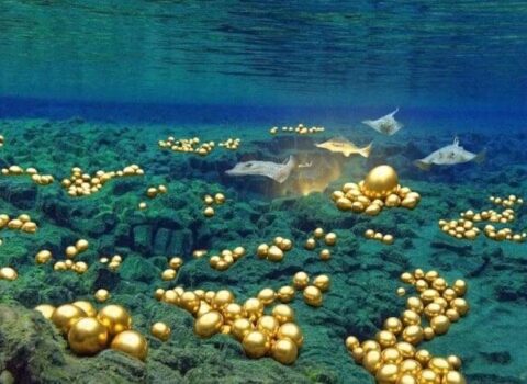 Suyun altında yüzlərlə nəhəng qızıl yumurta tapıldı