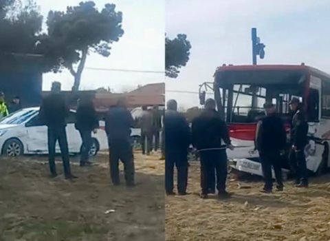 Avtobus qəzaya düşdü – Yaralı var