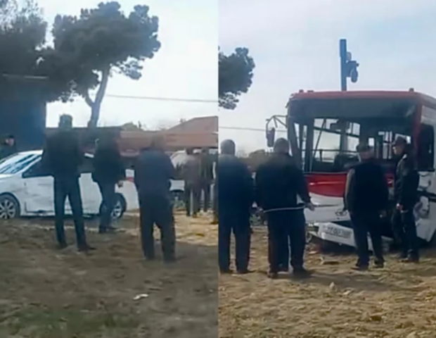 Avtobus qəzaya düşdü – Yaralı var